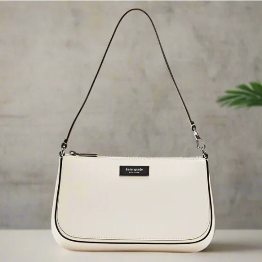 Kate Spade Sam Icon Mini Shoulder Bag White Leather